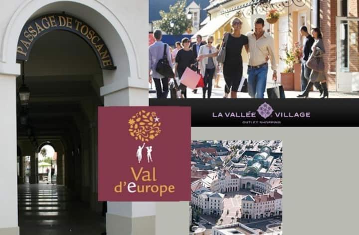 Appartement spacieux DisneyLand - La Vallée Village - 6 personnes - 60m2 Saint-Germain-sur-Morin Exterior foto